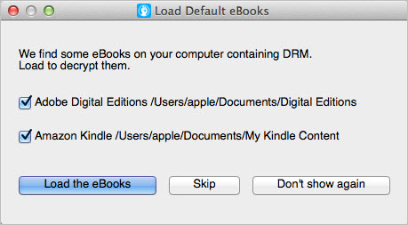 load default ebooks