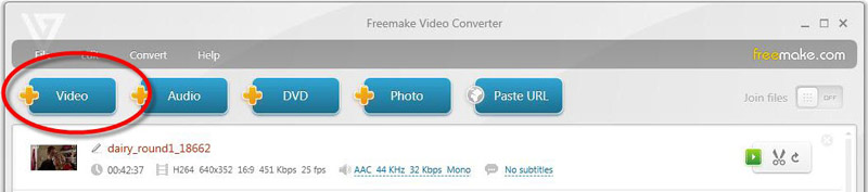 add video to freemake