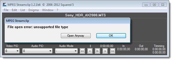 mpeg streamclip for mac shows different save window