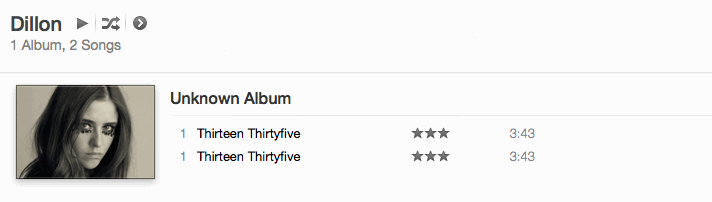 fix split up album in iTunes
