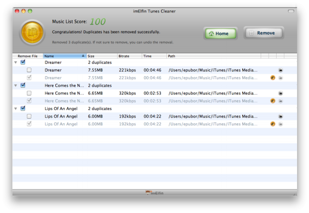 Remove duplicates in iTunes 11