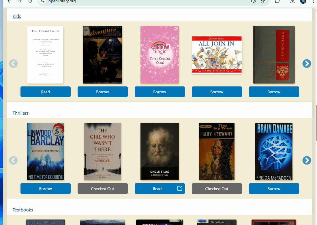 borrow from internet archive