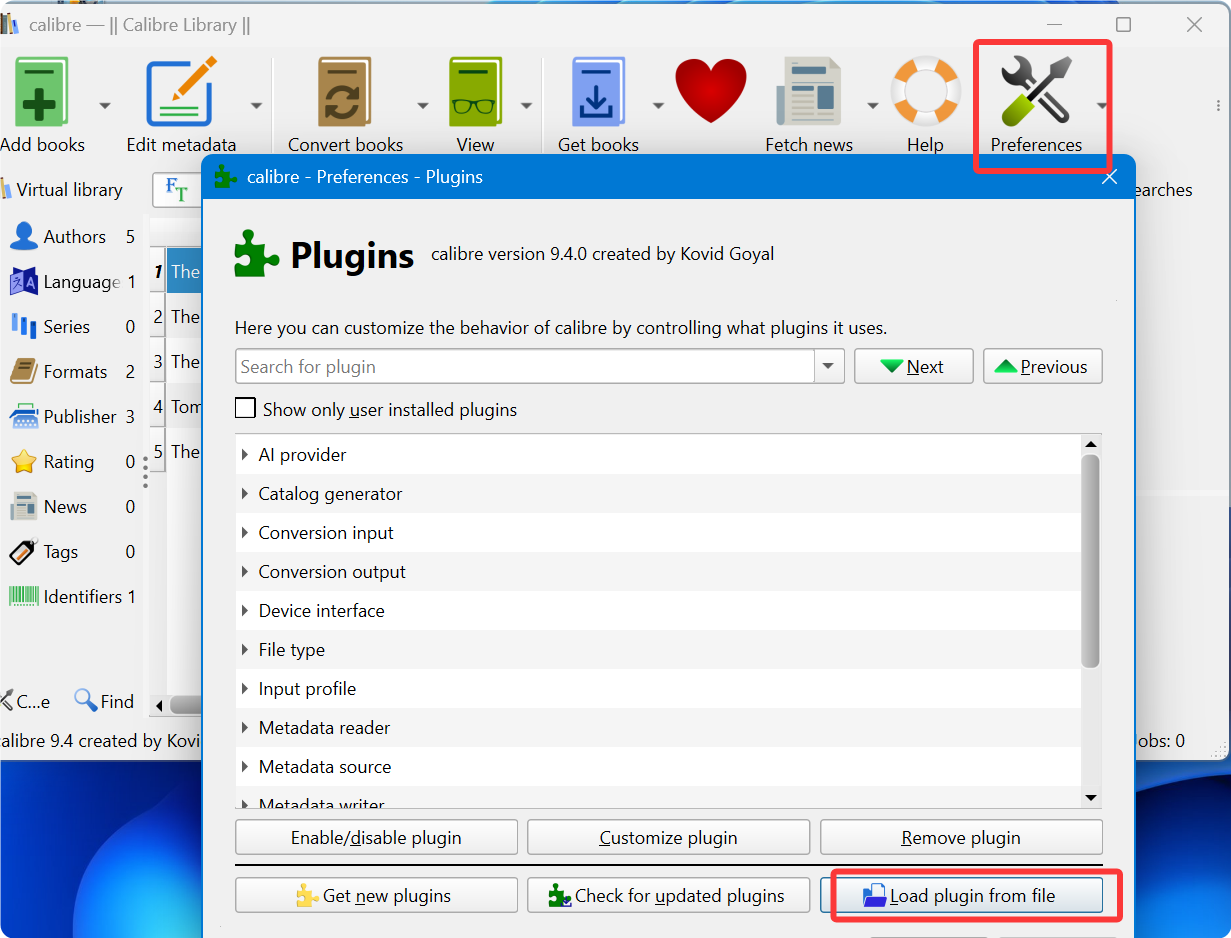 install kfx-input to calibre