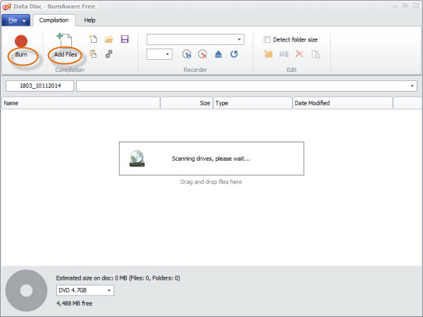 convert torrent to DVD with BurnAware Free