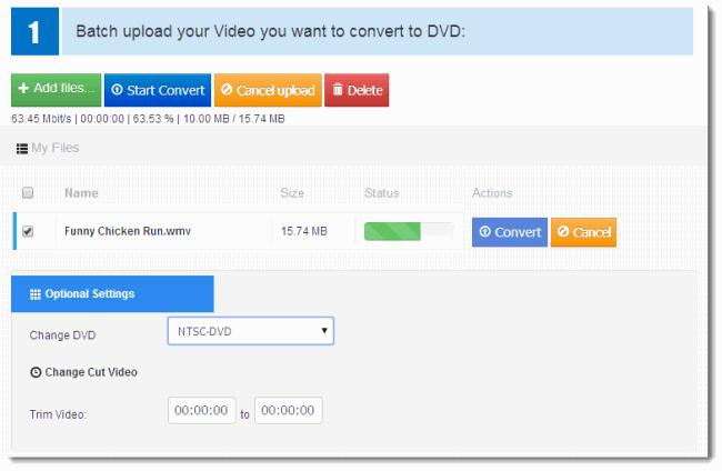 Free WMV to DVD Converter online