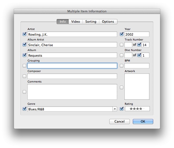 edit mp3 metadata in iTunes mac