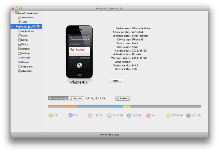 iTunes transfer manager