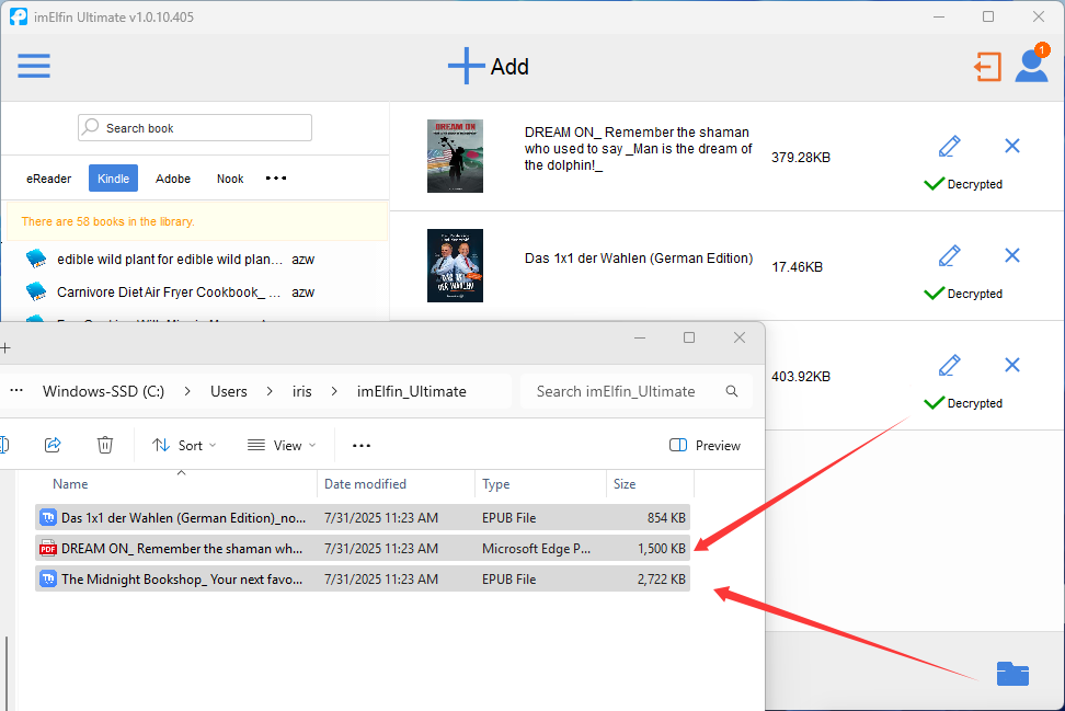 remove kindle drm